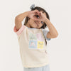 100% Cotton Half Sleeve Girl T-Shirt, White