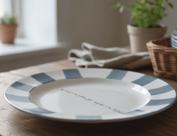 Daydream Blue Blue Dinner Plate- White & Blue
