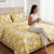 Golden Bloom Trellis 100% Cotton King Bedsheet, 144 TC