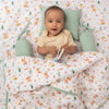 Bedding Set: Mattress, Bolsters with Quilt (Pack of 5)