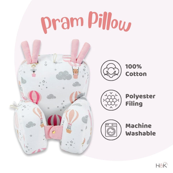 Tiny Journeys 100% Cotton Pram Pillow cum Baby Seat 6-9 months