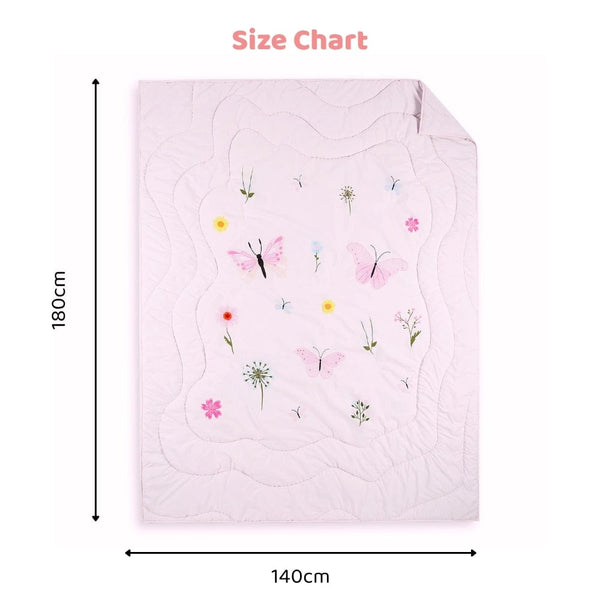 Butterfly Garden 100% cotton Kids Quilt