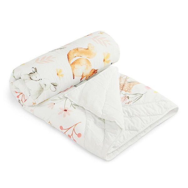 Whimsical Woodland 100% cotton Kids Quilt