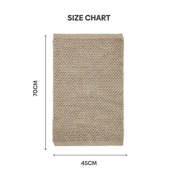 Pebblyn Popcorn Doormat, Beige