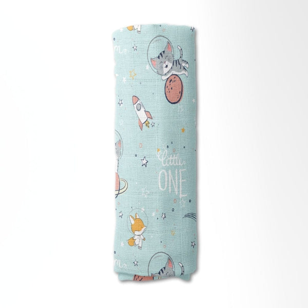 Spacewalk Collection Muslin Swaddle