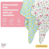Bloom buddies Collection 100% Cotton Muslin Swaddle Pack of 2