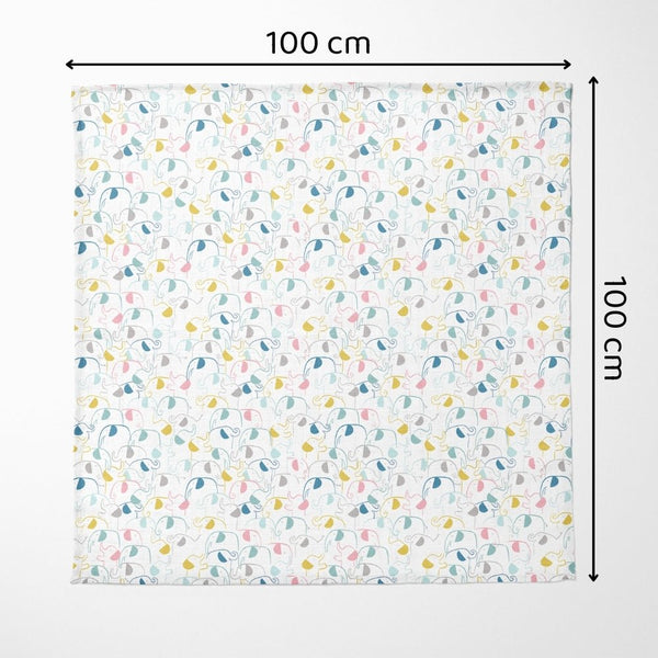 Seashell Collection 100% Cotton Muslin Swaddle Pack of 2