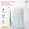 Sunny Skies 100% Cotton Muslin Swaddles 0 to 3 Months, Pack of 3