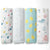 Aloha Collection 100% Cotton Muslin Swaddle Pack Of4 (Elephant, Dot, Fruit, Ocean)