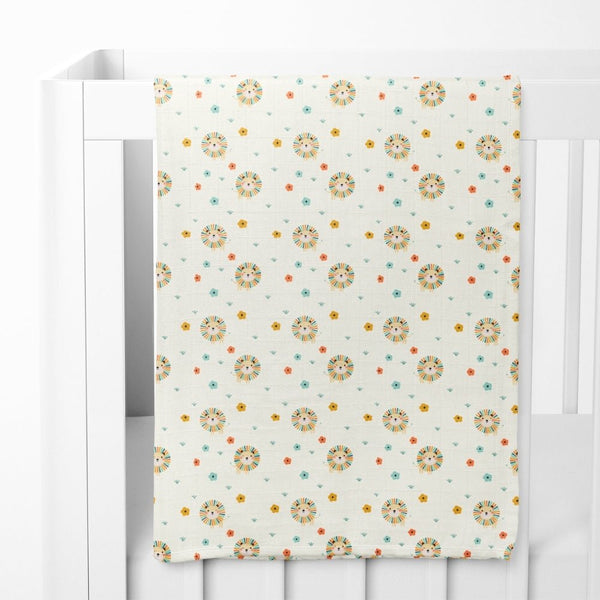 Lion's Garden Collection Muslin Swaddle