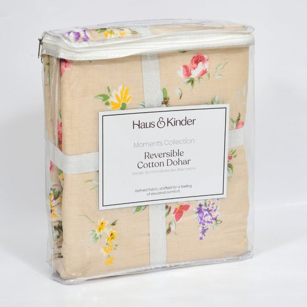Rose Kobai Reversible AC Blanket - Brown
