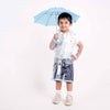 Clear Sky Kids Raincoat with inbuilt Backpack Extension, Clear Blue (2-5Y)