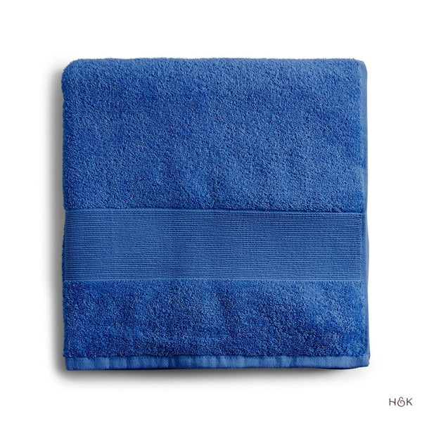100% Cotton Harmony Combed Bath Set- Pack Of 6(Cobalt, Almond)