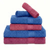 100% Cotton Harmony Combed Bath Set -Pack Of 6(Cobalt, Mulberry)