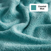 100% Cotton Harmony Combed Bath Towel- Pack Of 2(Coastal Blue, Taupe)