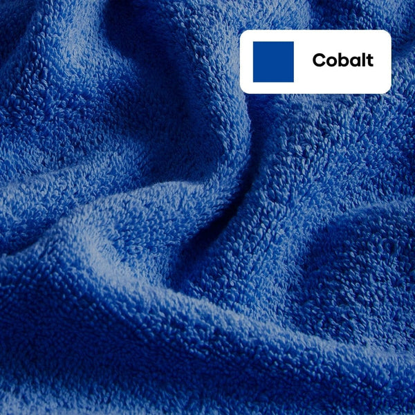 100% Cotton Harmony Combed Bath Towel- Pack Of 2(Cobalt, Mulberry)