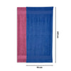 100% Cotton Harmony Combed Bath Towel- Pack Of 2(Cobalt, Mulberry)