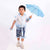 Clear Sky Kids Raincoat with inbuilt Backpack Extension, Clear Blue (2-5Y)