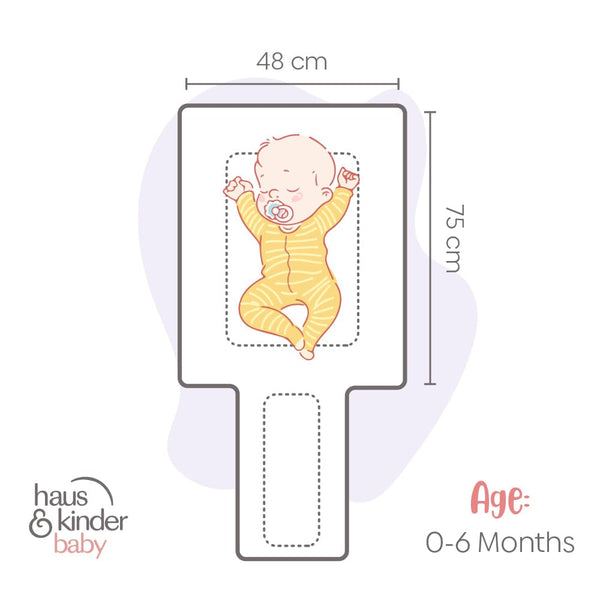 Jungle Party 100%Cotton Carrier Nest cum sleeping bag 0 - 3 Months Lightweight