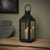 Metal Glass Matt Black Lantern, Black