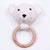 Teether- Muffin, White