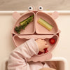 Baby Crab Silicon Suction Plate With 3 Section Plate, (4Months+)