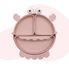 Baby Crab Silicon Suction Plate With 3 Section Plate, (4Months+)