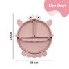 Baby Crab Silicon Suction Plate With 3 Section Plate, (4Months+)