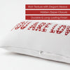 Decorative Knitted Jacquard Cushion Cover, Red