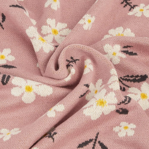 Petel Pink 100% Cotton Knitted All Season AC Blanket 0- 2 years