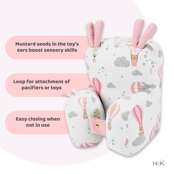 Tiny Journeys 100% Cotton Pram Pillow cum Baby Seat 6-9 months