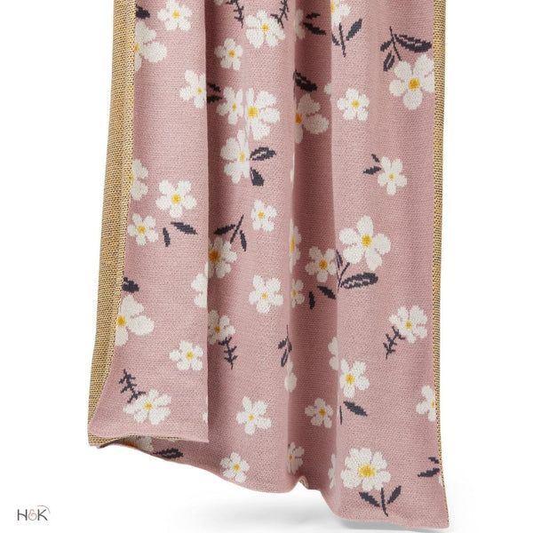 Petel Pink 100% Cotton Knitted All Season AC Blanket 0- 2 years