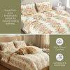 Vintage Peony 100% Cotton Double Size Bedsheet, 144 TC