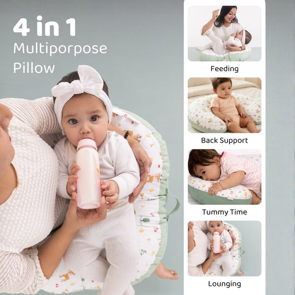Whimsical Woodland 100% Cotton Multipurpose Feeding/Nursing pillow