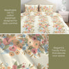 Vintage Peony 100% Combed Cotton 144 TC King Flat Bedsheet