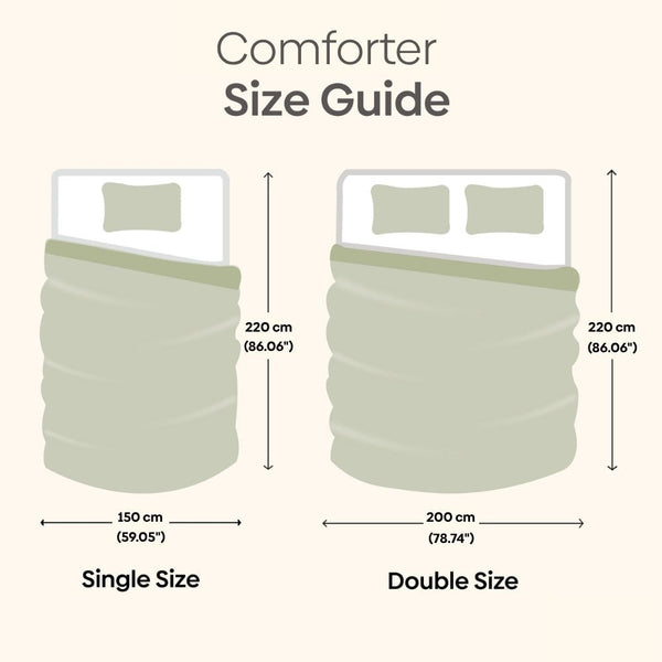 Comfy Flip Solid Reversible Comforter, Sand & Coco