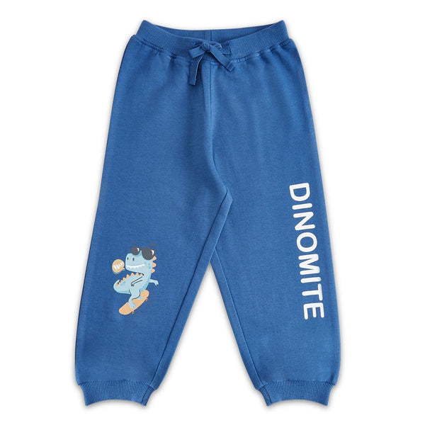 100% Cotton Full Length Boy Joggers, Royal Blue