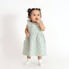 100% Cotton Mint Meadow Frock-Mint Green