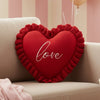 Knitted Jacquard Red Decorative Cushion Cover