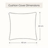 Ochre Spire Embroidered Cushion Cover Pack of 1,Mustard