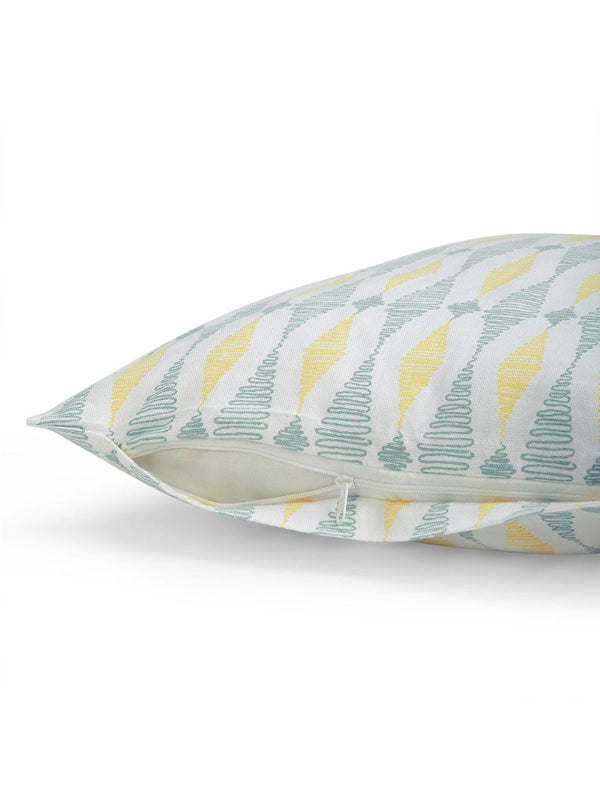 Prism Pattern Cushion Cover, Blue & Grey