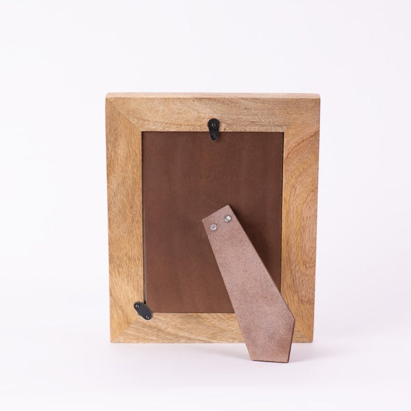 Abstract Grain Photo Frame- Natural Wood