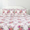 Greek Garden Romance, 100% Cotton Double Bedsheet, 144 TC, Orange