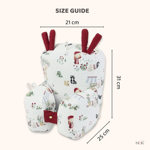 Scarlet 100%Cotton Pram Pillow cum Baby Seat 6-9 months