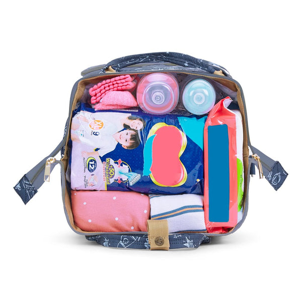 Spacewalk, Art on Canvas - Chic Diaper Bag Backpack for New Parents (Capacity - 20L)