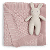 Baby Blossom Cotton Knitted All Season AC Blanket with a toy