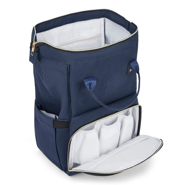 Navy Chic Diaper Bag Backpack (Capacity - 20L)