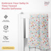 Citrus groove Collection 100% Cotton Muslin Swaddle Pack Of 3 | 0 to 3 Months