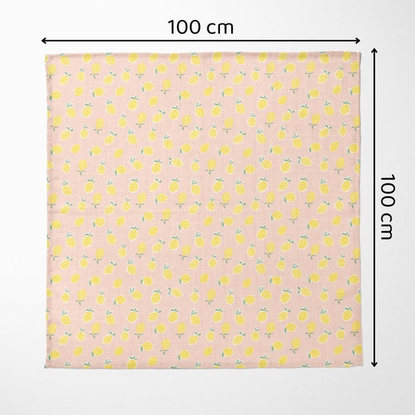 Citrus groove Collection 100% Cotton Muslin Swaddle Pack Of 3 | 0 to 3 Months