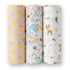 Citrus groove Collection 100% Cotton Muslin Swaddle Pack Of 3 | 0 to 3 Months